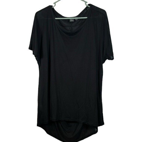 Eileen Fisher Tops - Eileen Fisher The Fisher Project Black Tencel Shirt Blouse Large EUC #0977-OAK